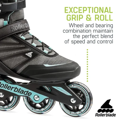 Vista 3 de Rollerblade Zetrablade Patines en línea para mujer adulta, patines en línea de rendimiento