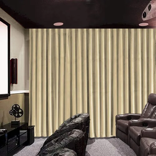 Vista 10 de cololeaf Panel de cortinas opacas de terciopelo con forro para cine en casa, cortina de ganchos planos para barra transversal o pista, 100 pulgadas