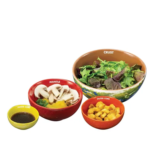 Vista 6 de Earth Cross Section Nesting Bowls