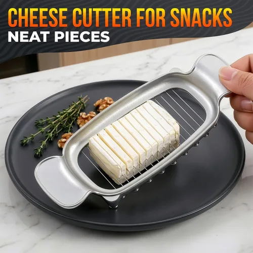 Vista 8 de 2-in-1 Butter Slicer & Butter Cutter, Stainless Steel Wires, 0.25" Slices