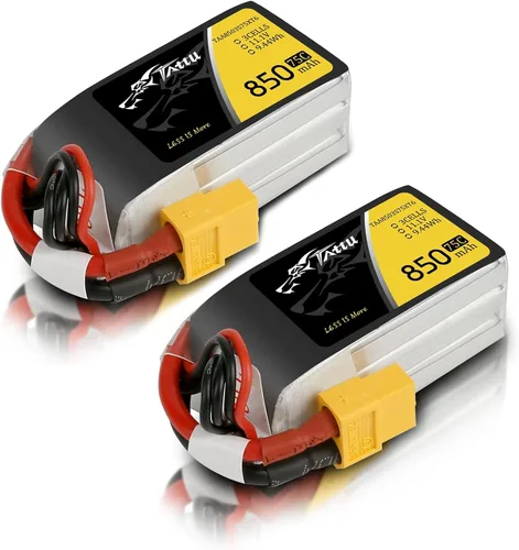 Vista 7 de TATTU 850mAh 11.1V 75C 3S LiPo Batería con XT60 Plug para Multirotor FPV 150 180 Tamaño Quadcopter
