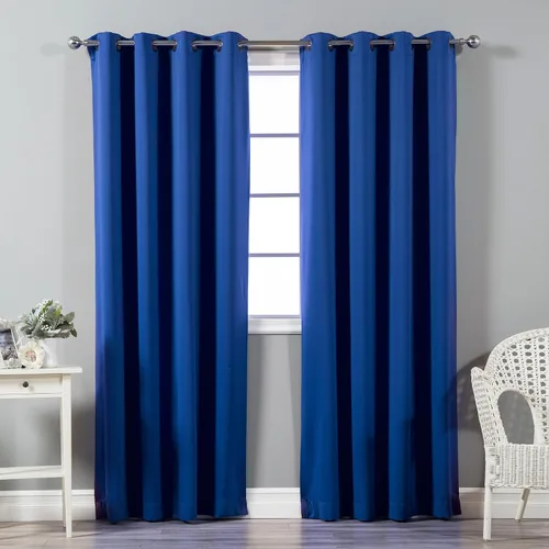 Vista 26 de Best Home Fashion Cortinas opacas aisladas térmicamente - Parte superior del ojal de bronce antiguo - 52" de ancho x 84" Largo - (Juego de 2 Paneles)