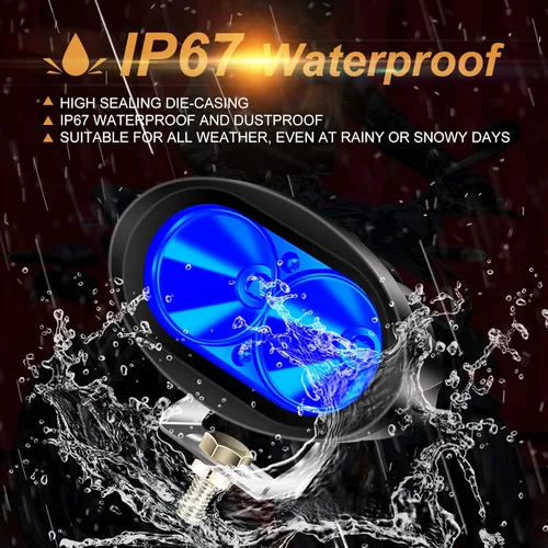 Vista 4 de Luces LED para carretilla elevadora, luces azules de seguridad, luces de advertencia seguras para almacén, peatones, centro logístico, 12V-80V