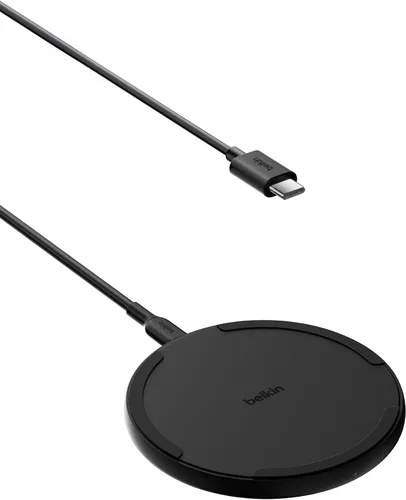 Vista 7 de [Usado] Belkin Almohadilla de carga inalámbrica 10W, cargador Qi para iPhone, Galaxy iPhone, Samsung Galaxy, Google Pixel, compatible con AirPods