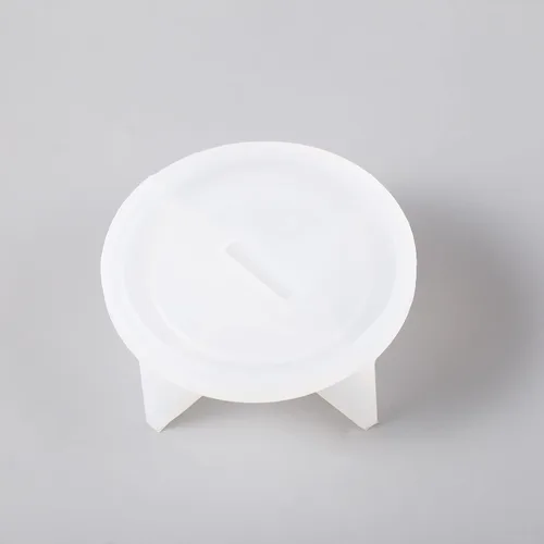 Vista 5 de Molde de silicona de tapa de cemento simple Molde cilíndrico de contenedor de vela de hormigón DIY recipiente de vela Herramienta de decoración