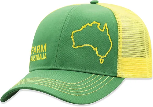 Vista 54 de John Deere Gorra de béisbol con logotipo y malla trasera con contraste, para hombre