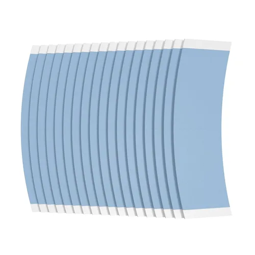 Vista 55 de Cinta Sunshine Premium Fabricada en EE. UU. 1522 Cintas adhesivas de doble cara de 3M transparentes para pelucas y toupee, 36 piezas de 1