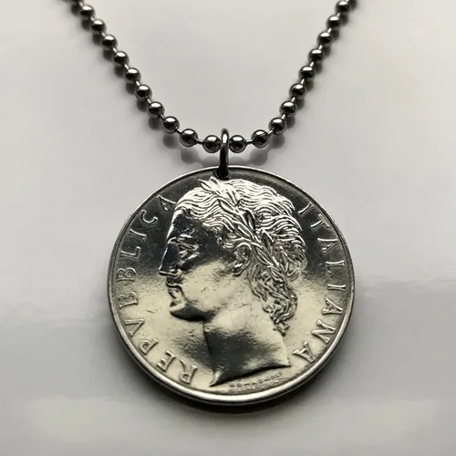 Vista 3 de 1978 Italia 100 Lire moneda colgante laureado Roma Milán Venecia Florencia Turín Napoli Bolonia Verona Génova Módena Pisa Siena Módica Perugia