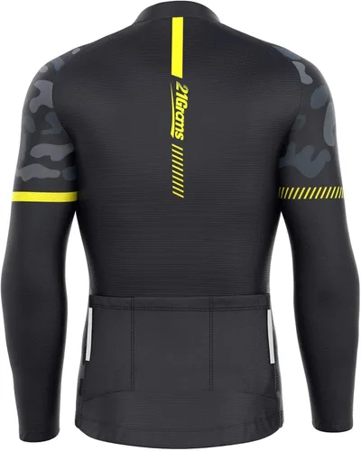 Vista 2 de 21Grams Cycling Jersey Mens Mountain Bike Bicycling Mens Cycling Jerseys Biking Long Sleeve Tshirts Shirts for Men Cycling