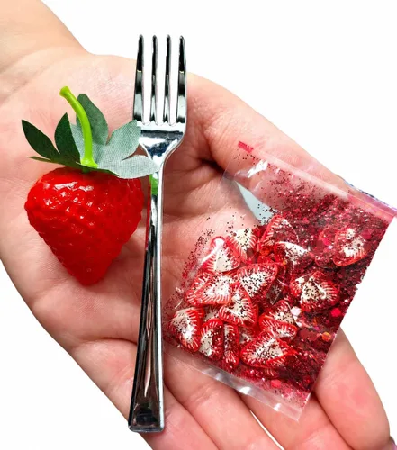 Vista 5 de Hoshimi Slimes - Juego de gofres de tarta de fresa para bricolaje a partir de 8 años, juego de regalo sensorial ASMR hecho a mano con mantequilla