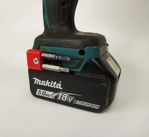 Vista 7 de Soporte magnético para brocas Makita de 18 V y destornillador de impacto, montaje lateral, imanes fuertes, diseño de perfil bajo - Galactic Gadgets