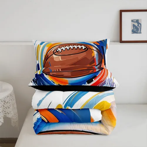 Vista 164 de Juego de ropa de cama de baloncesto para niños y adolescentes, juego de edredón deportivo para niños, tamaño matrimonial, suave, ligero, decoración