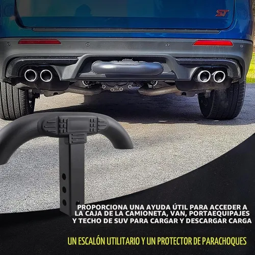 Vista 5 de Chelhead Escalón de Enganche Universal para Servicio Pesado, Protector de Parachoques Resistente para Remolque de Camión SUV, Montaje de Enganche