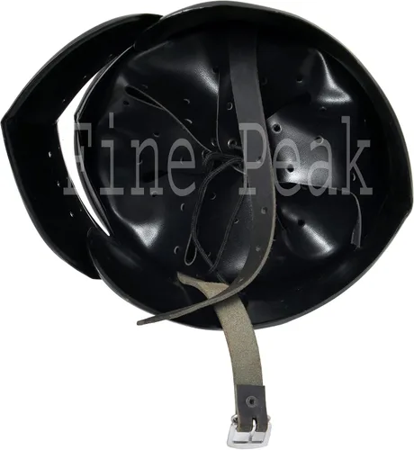 Vista 6 de Casco medieval Barbuta negro Caballeros Templarios Crusader Armor Casco SCA Casco negro casco vikingo casco de caballero casco espartano