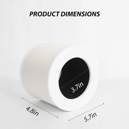 Vista 3 de Filtro de repuesto Core Mini-P para purificador de aire LEVOIT Core Mini, carbón activado de alta eficiencia, HEPA 3 en 1, parte Core Mini-RF, 2