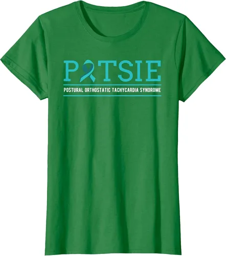 Vista 53 de POTS Dysautonomia Turquoise Ribbon Autonomic Dysfunction T-Shirt Asphalt Grey