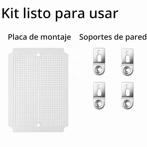 Vista 5 de Caja de conexiones Gratury, carcasa de plástico impermeable IP67 para proyectos eléctricos, cubierta con bisagras gris, incluye placa de montaje