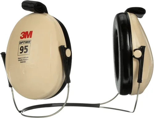 Vista 11 de 3M PELTOR Protección Auditiva Optime 95 Orejeras, Copas Ajustables, Compatible con E-A-Rfit, Acero Inoxidable