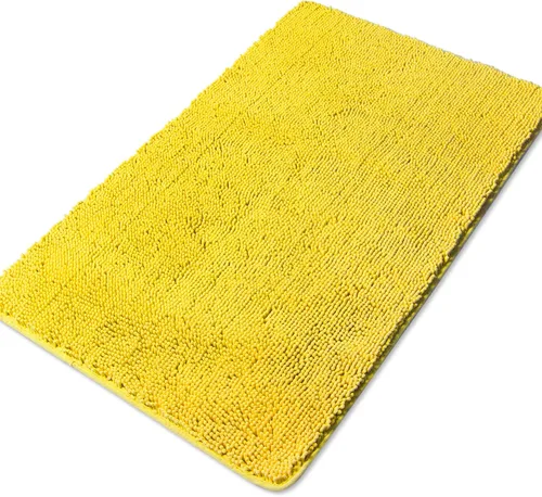 Vista 69 de Yeaban Alfombra de pasillo de baño de 24 x 72 pulgadas, antideslizante, alfombra de baño larga de felpilla gruesa, absorbente y lavable, alfombra
