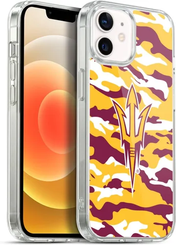 Vista 105 de Head Case Designs Funda de gel ASU Camou con licencia oficial de la Universidad Estatal de Arizona [protección de grado militar] compatible