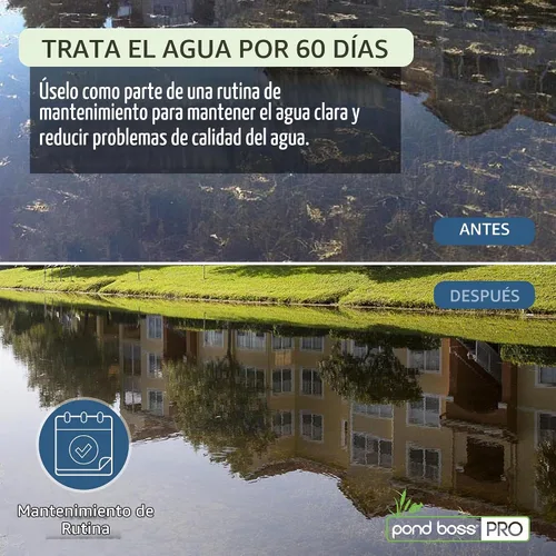Vista 7 de pond boss® PRO The Block™ - Clarificador de agua, removedor de lodos y olores, 5 libras.
