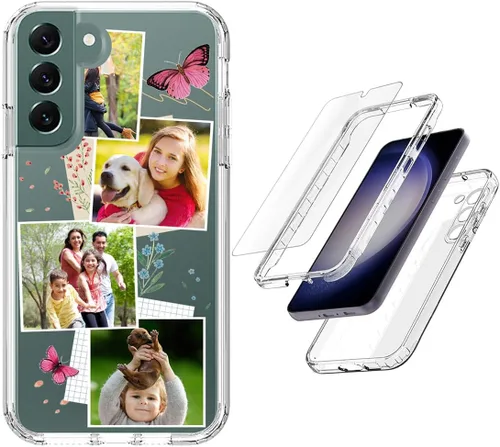 Vista 29 de Funda resistente personalizada para Samsung Galaxy S20 FE [protector de pantalla de vidrio templado] [carcasa de silicona suave] [parachoques de PC]