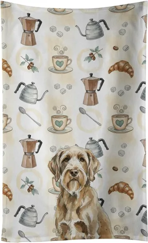 Vista 207 de Caroline's Treasures Afghan Hound - Toalla de cocina para barra de café, terciopelo frontal y lazo de algodón, lavable a máquina Sabueso afgano