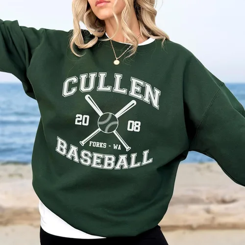 Vista 4 de Cullen Baseball Forks WA Shirts Sudaderas de béisbol sudaderas con capucha para mujeres y hombres, camisetas deportivas de equipo, horquillas