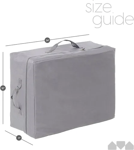 Vista 3 de Milliard Funda de transporte para siestera triple plegable azul (24 x 19 x 9 pulgadas) no incluye el colchón