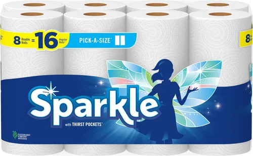 Vista 15 de Toallas de papel Sparkle, 12 = 16 rollos regulares, blanco moderno, tamaño a elección