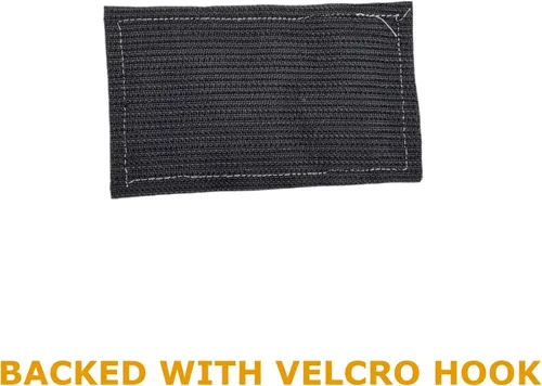 Vista 2 de Parche militar de Brassard MP Laser Tactical Morale Army bordado Touch Fastener Patch (negro y blanco)