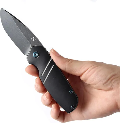 Vista 6 de KANSEPT Turaco - Cuchillos plegables de bolsillo para hombres, EDC cuchillo plegable de 2.85 pulgadas CPM-S35VN Material Cuchillo plegable