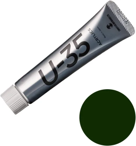 Vista 2 de U-35 Phthalo Green Yellow Shade 0.7 fl oz (20 ml) Same Color Set of 3 539 Turner Acrylic Paint