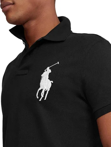 Vista 2 de POLO RALPH LAUREN Polo de malla de ajuste entallado para hombre Big Pony, Amarillo Hampton.