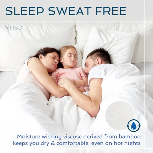 Vista 5 de Hotel Sheets Direct - Juego de sábanas 100% viscosa derivada de bambú tamaño individual - sábanas refrescantes con 1 funda de almohada