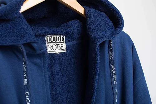 Vista 4 de DudeRobe Bata con capucha para hombre, como se ve en Shark Tank