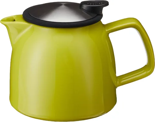 Vista 7 de FORLIFE Bell - Tetera de cerámica con infusor de cesta, 26 onzas/26.0 fl oz, grafito negro
