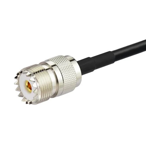 Vista 4 de Bingfu Adaptador de antena de radio Jamón SMA hembra a UHF SO239 hembra RG58 Cable de puente coaxial de 11.8 in 12 pulgadas para radioaficionado