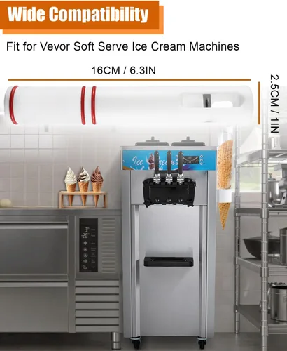 Vista 2 de 3 piezas de 6.3 in de varilla de válvula accesorio apto para máquinas de helado Vevor Soft Serve, accesorios para máquina de helado, piezas