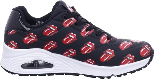 Vista 6 de Skechers Zapatos deportivos X Uno Rolling Stones NegroRojo para mujer
