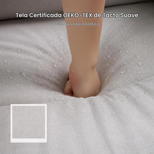 Vista 5 de FLEXISPOT Souffle-Pro - Silla reclinable giratoria con masaje y calor, reposacabezas ajustable, tela Oeko-TEX, marco de madera FSC, ideal para Gris