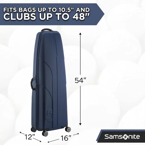 Vista 4 de Samsonite Tour Deluxe - Funda rígida para golf, bolsa de viaje de golf, carcasa ABS ligera y duradera, ruedas multidireccionales de 360 grados Verde