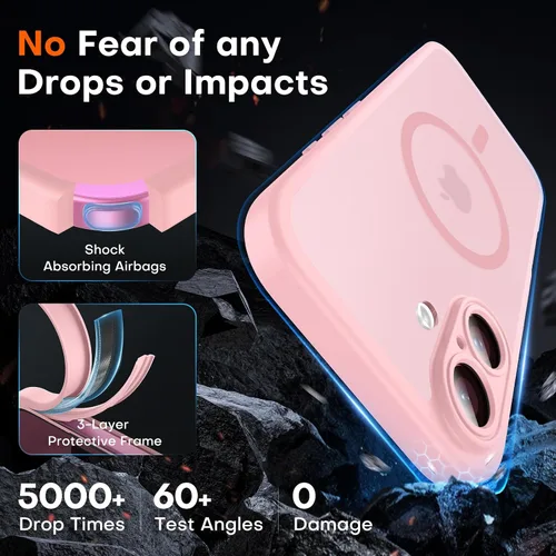 Vista 839 de TOCOL Funda para iPhone 11, compatible con Magsafe, protección completa de cámara, imanes integrados, protección contra caídas, funda translúcida