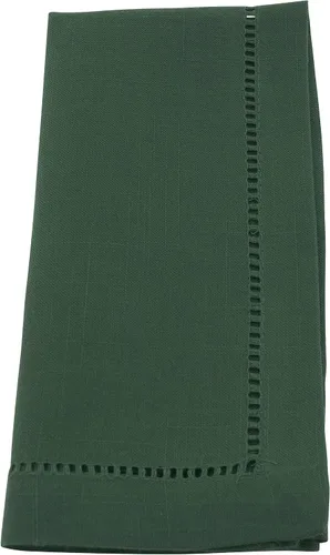 Vista 97 de SARO LIFESTYLE Servilleta de cóctel con borde cosido (juego de 12), negro, 6"x6