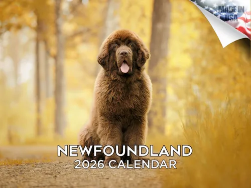 Vista 83 de Calendario de Lebrel Afgano 2025 2026, calendario mensual de pared de raza canina, 12" x 18" abierto, papel grueso sin traspaso, ideal para regalo