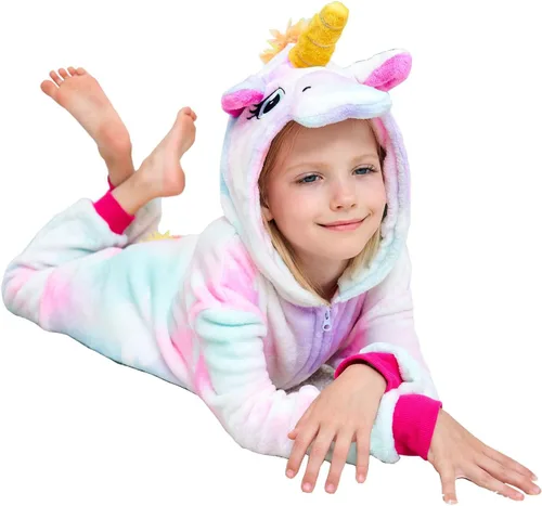 Vista 7 de Disfraz de unicornio para niñas, disfraz de Halloween, Navidad