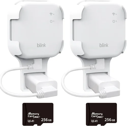 Vista 8 de Tarjeta MicroSD de 256 GB y soporte de pared para Blink Sync Module XR con cable corto, ordena, ahorra espacio y mejora la seguridad sin esfuerzo