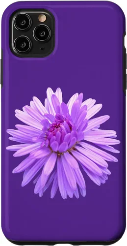 Vista 11 de iPhone 15 Purple flower, purple flower, floral tendril floral pattern Case