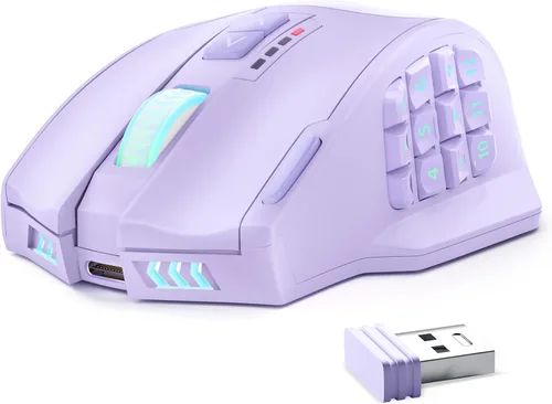 Vista 8 de Mouse de gaming (Venus), Negro