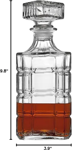 Vista 5 de Decantador de Whisky para Licor Escocés Bourbon o Vino - 25.4 fl oz